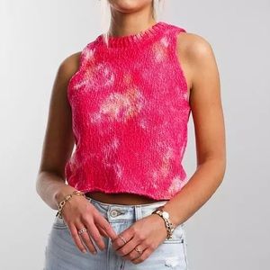 GILDED INTENT Tie-Dye Sweater Tank Top